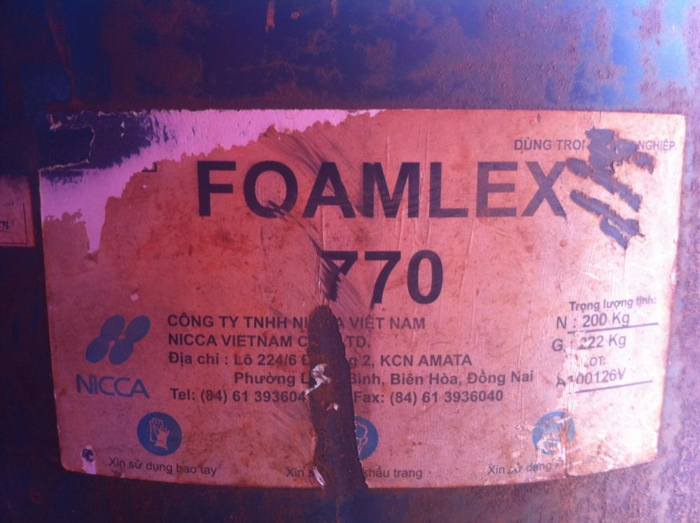 Chất phá bọt Foamlex 770; 200kg/thùng